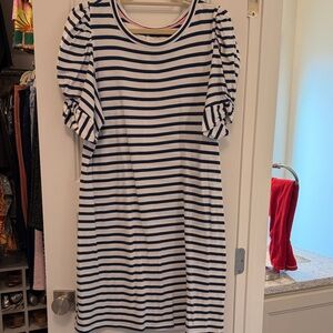 Lilly Pulitzer Navy and White Striped Dress
